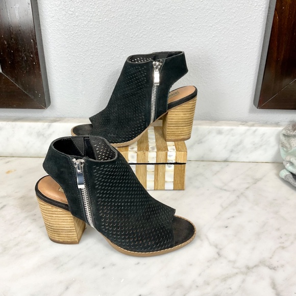 Steve Madden Abigail Leather Open Toe Ankle Boots Size 6M - Picture 2 of 6